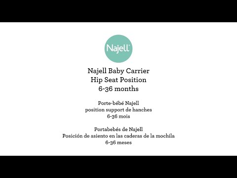 NAJELL BABY CARRIER | HIP SEAT POSITION 3-36 MONTHS| HOW TO DEMO VIDEO | BEABA
