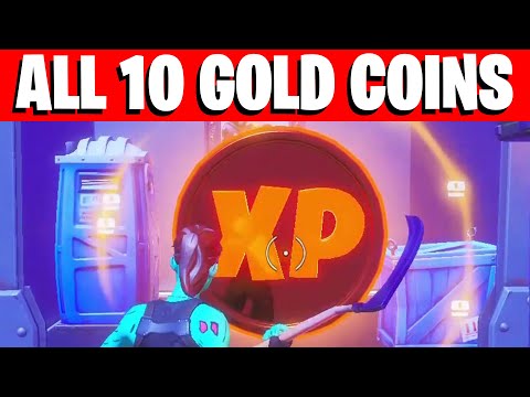 All GOLD XP COINS LOCATIONS IN FORTNITE SEASON 4 Chapter 2 (WEEK 1-10)