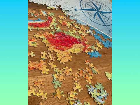 PHYSICAL MAP OF THE WORLD 4000 Pcs Puzzle TREFL BIG CHALLENGE !!!!