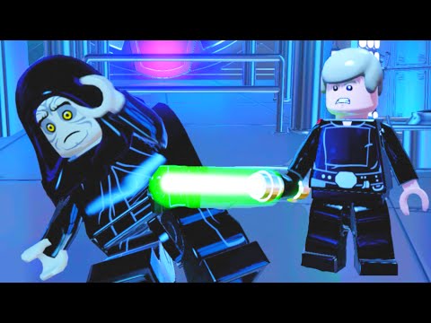 LEGO Star Wars The Force Awakens Darth Vader & Luke Skywalker Defeat Darth Sidious Boss Fight