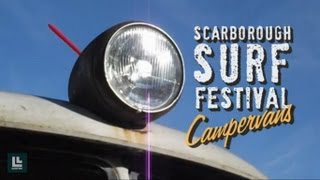 preview picture of video 'Scarborough Surf Festival - VW Camper Vans'