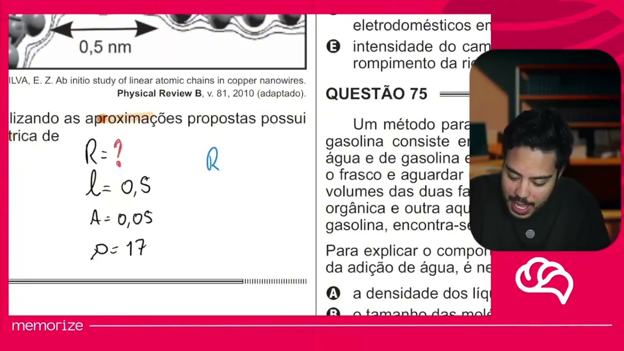 Resolução em Vídeo — Questão 73 ENEM 2014 PPL