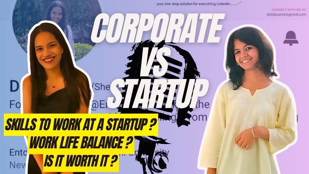 Corporate versus Startup || Startup myths debunked || Simplify with Simriti EP02- with Dristi Patni