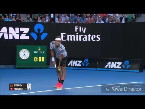 Australia Open 2017 Quarter Final - Roger Federer VS Mischa Zverev