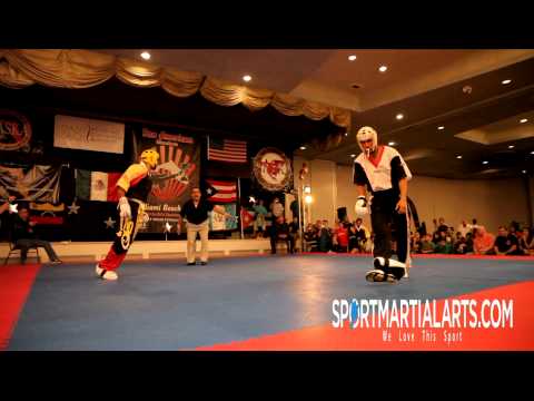 Victor Hernandez v Jeromy Roque - Men's Team Sparring - 2013 Pan American Internationals
