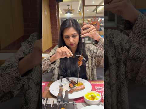 Barbeque Nation ko lootne ka Ninja Tarika 😳 #shorts #barbequenation #unlimitedfood #buffetfood