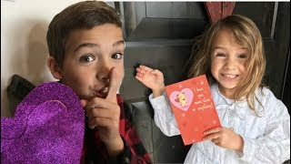 Delivering Valentines to their CRUSH! | shopping for Valentines & secret deliveries!