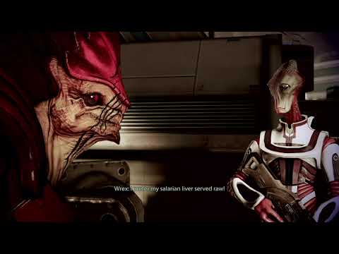 Mass Effect 3 Legendary Edition - Wrex and Javik discuss about eating Salarians