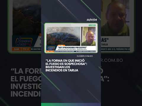 “La forma en que inició el fuego es sospechosa”: investigan los incendios en Tarija