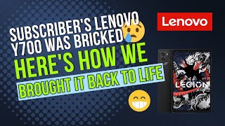 Subscriber's Lenovo Y700 Was Bricked… Here's How I Brought It Back