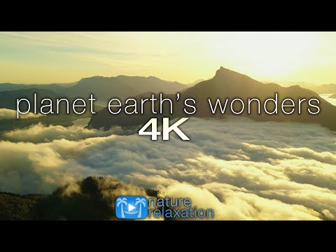 PLANET EARTH'S WONDERS in 4K: Nature Relaxation™ Journey Part V - Epic Drone Footage + Healing Music