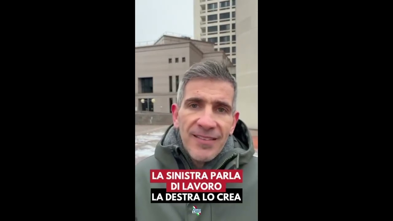 LISEI: "LA SINISTRA IMPAZZISCE, LORO PARLANO DI LAVORO, LA DESTRA LO CREA"