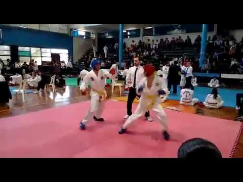 Taekwondo ITF combate cinturon amarillo T.A.N.R.A