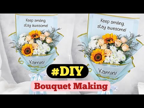 Flower Bouquet Making Tutorial | DIY Floral Arrangement | Wedding Flowers | Floristry by Subro
