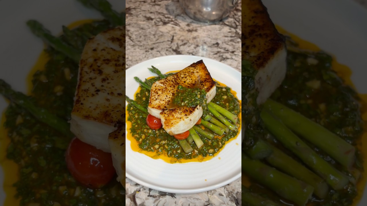 STEAK OF THE SEA 🌊 - Swordfish Steak with Chermoula and Vegetables