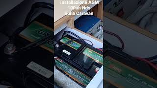 Installazione batteria Nds AGM 100ah sulla Caravan. #kitfotovoltaico #upgrade #workinprogress