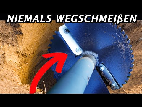 Daraus wird ein genialer Erdbohrer / Pfostenbohrer ! DIY