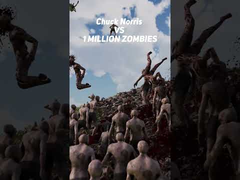 Chuck Norris VS 1 MILLION ZOMBIES | Ultimate Epic Battle Simulator 2 | UEBS2 #shorts #uebs2