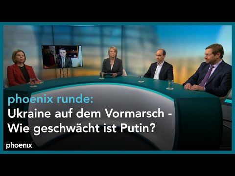 phoenix Runde: Ukraine auf dem Vormarsch - Wie geschwächt ist Putin?