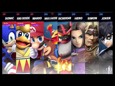 Super Smash Bros Ultimate Amiibo Fights   Request #8258 amiibo team vs cpu army