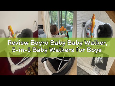 Review Boyro Baby Baby Walker, 5-in-1 Baby Walkers for Boys and Girls 6-12 Months with Bouncer, Remo