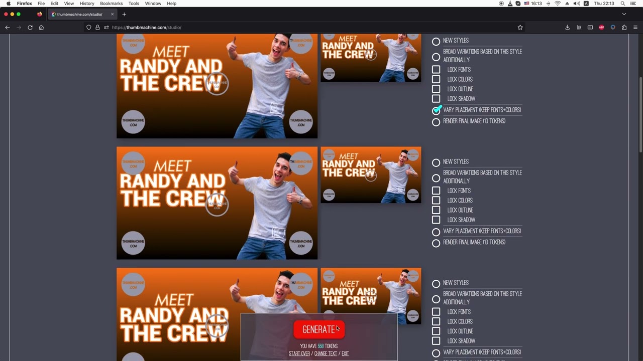 Thumbmachine Tutorial Video #1