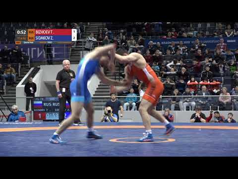1/4 FS - 74 kg: T. BIZHOEV (RUS) v. Z. SIDAKOV (RUS)