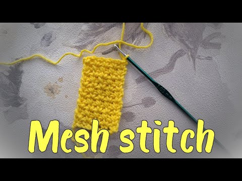 Model crosetat din seria 5 minute. Mesh stitch #crochet