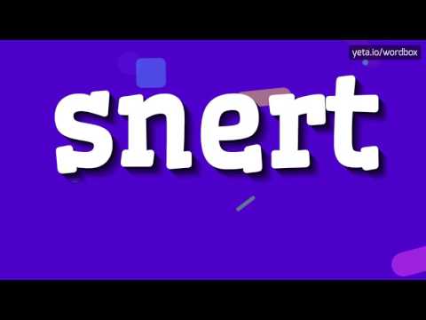 SNERT - HOW TO PRONOUNCE IT?