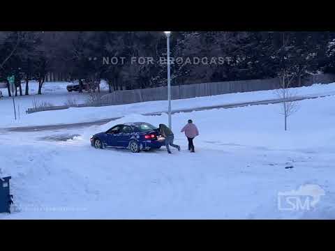 01-19-2023 North Platte, NE - Snow Plow and Cars Stuck after Record Breaking Snow!