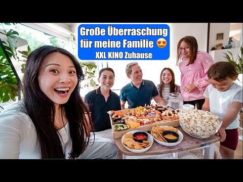 Große Überraschung! XXL KINO Zuhause 😍 Endlich wieder komplett als Familie! Mamiseelen