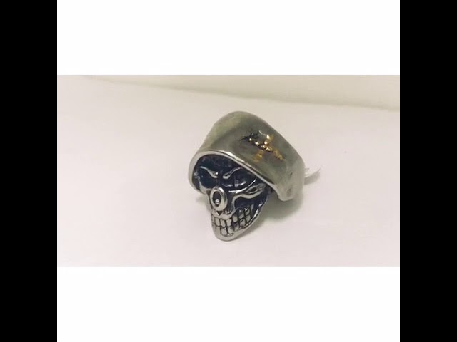 Vídeo relacionado con OIXYEY 4 piezas anillo retro punk rock calavera para hombre anillo de acero inoxidable anillo de banda, anillo de acero inoxidable para hombres niños piratas rock calavera anillos de motociclista