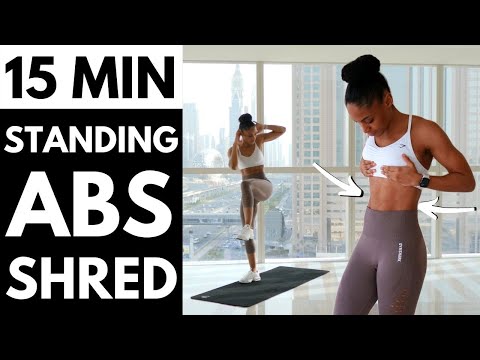 NO JUMPING!! STANDING ONLY ABS WORKOUT | FLAT STOMACH, TOTAL CORE 🔥