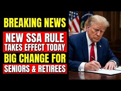 SENIORS: SSA 2026 Rule Change: New SSA Rule Takes Effect Today – Big Change for Seniors & Retirees.