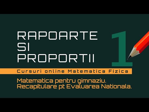 Rapoarte si Proportii - 1
