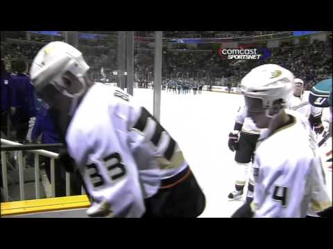 Randy Carlyle has some words for the Sharks