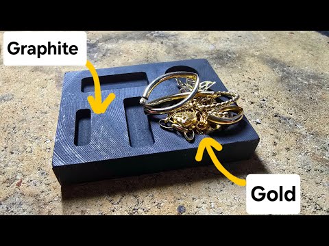 Melting down scrap gold!