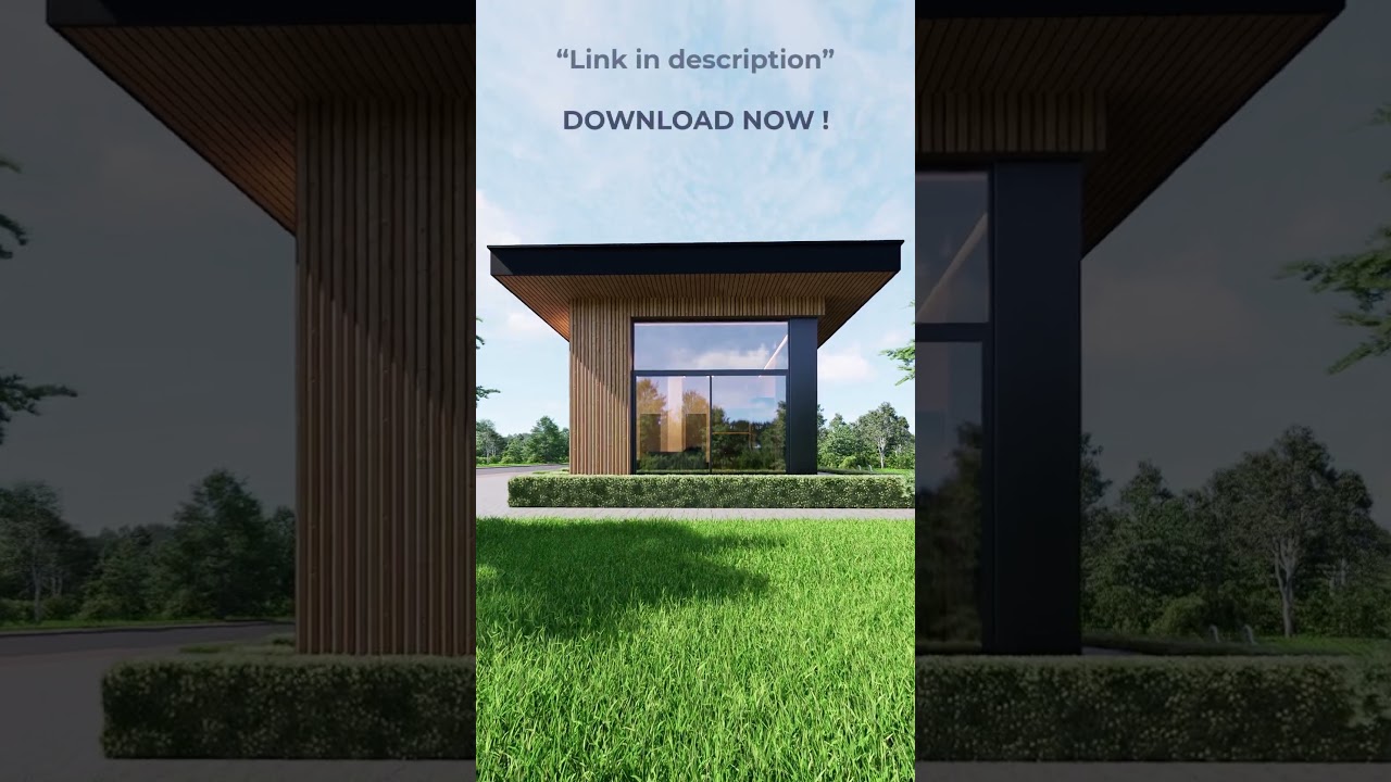 Modern Tiny  House Plan – 1 Bedroom | PDF Download