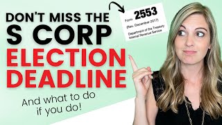 How to Elect S Corp Status: Deadlines, Form 2553 & Filing Tips