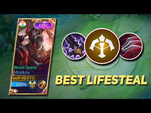 USE THIS DOUBLE LIFESTEAL BUILD FOR MOSKOV! MOBILE LEGENDS!