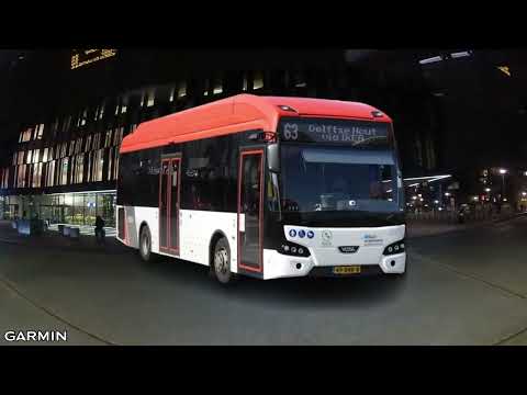 EBS buslijn 63 station Delft - Delftse Hout (Oudejaarsavond/NEW YEARS EVE)