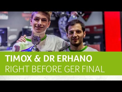 TimoX & Dr. Erhano speak before the German FIFA 15 Championship Final