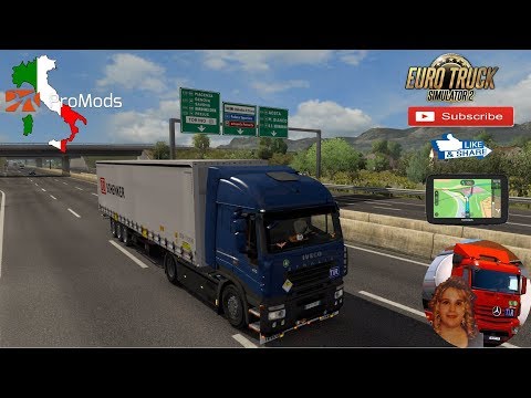 Euro Truck Simulator 2 (1.35) Road to Milan Italy Promods map v2.41 Iveco Stralis + DLC's & Mods