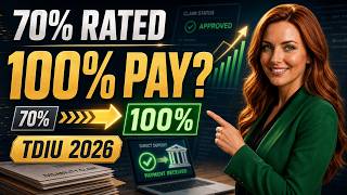 Rated 70 Percent, Paid at 100 Percent? VA TDIU Explained (2026)