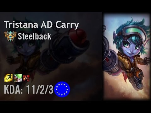 Tristana AD Carry vs Kog'Maw - Steelback - EUW Challenger Patch 6.8
