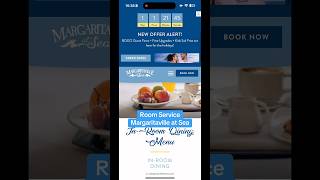 Order room service aboard Margaritaville at Sea Paradise #cruise #roomservice #margaritavilleatsea
