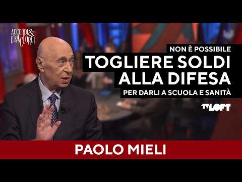 Paolo Mieli: “Meloni ha ragione, i soldi della difesa non possono andare alla sanità”