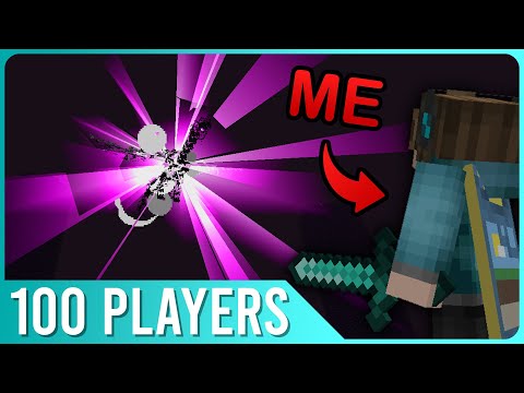 Killing The ENDER DRAGON in SpeedSilver's 100 Player Minecraft Hunger Games Event