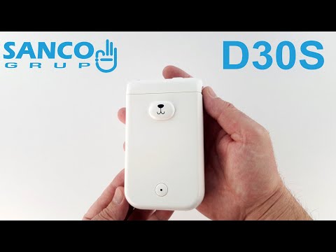 Label maker machine D30S Mini Polar Bear, portable thermal printer, bluetooth, Li-Ion battery 1000 mAh