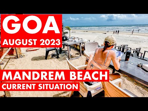 Mandrem Beach - August 2023 | Arambol Beach | North Goa's Cheapest Shacks | Goa Vlog | Russian Beach